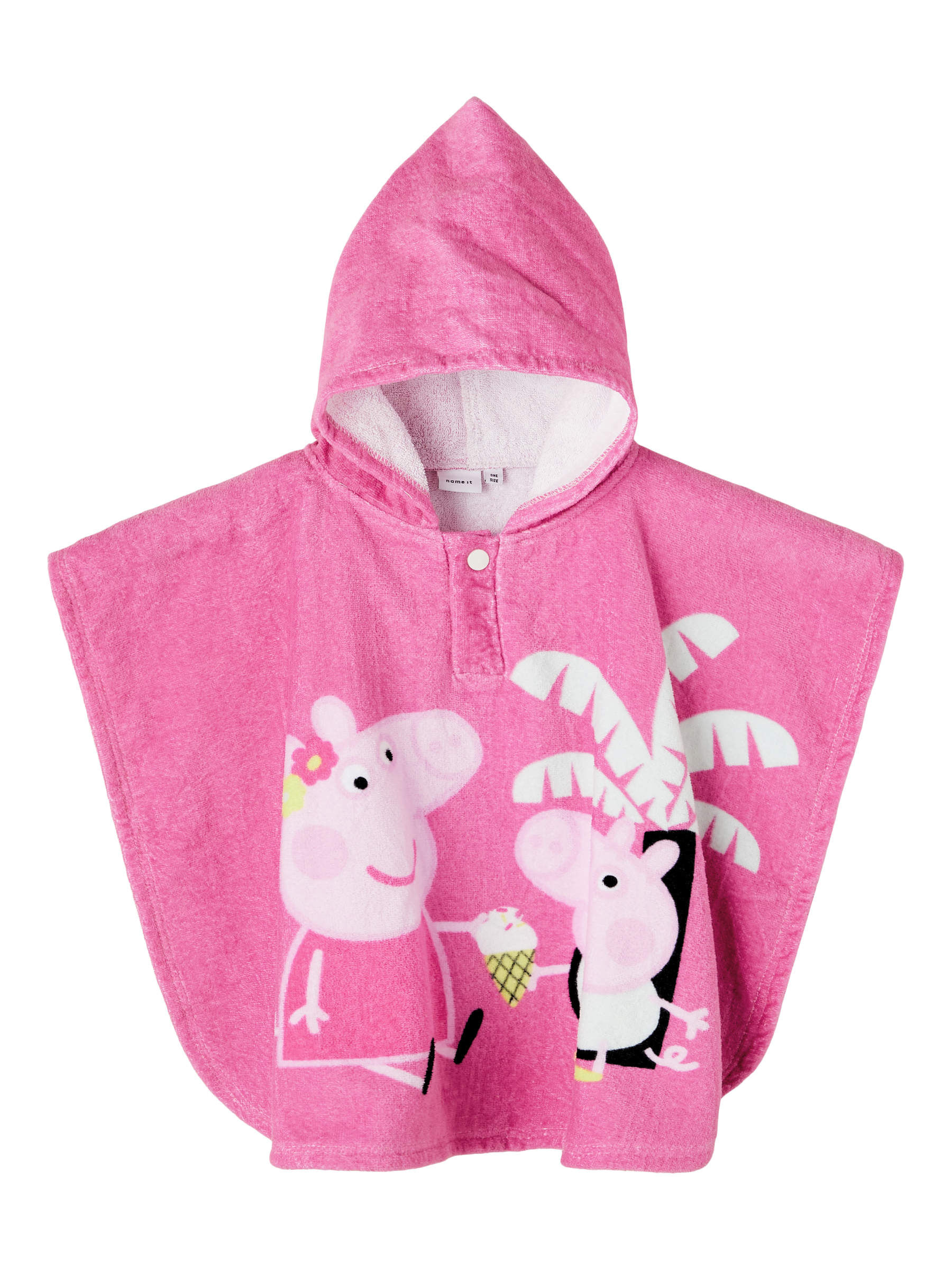 PEPPA PIG TOWEL PONCHO Toddler Girls Pink NAME IT France