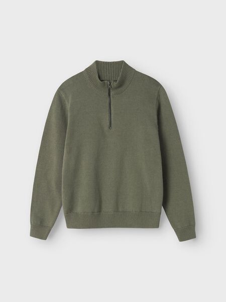 name it ORGANIC COTTON KNITTED PULLOVER, Agave Green, highres - 13241504_AgaveGreen_003.jpg