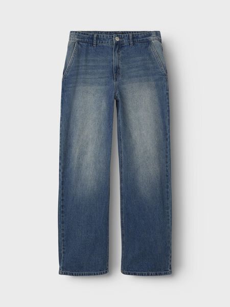 name it DIRT WASH LOOSE FIT JEANS, Medium Blue Denim, highres - 13236688_MediumBlueDenim_1147991_003.jpg