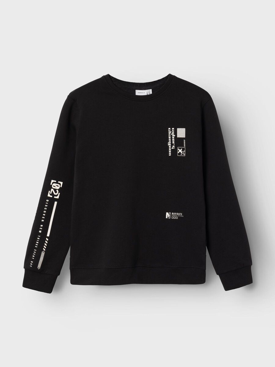 name it LÖS PASSFORM SWEATSHIRT, Black, highres - 13231851_Black_003.jpg