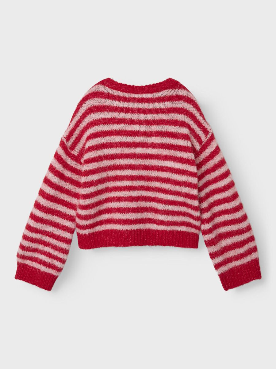 name it LONG SLEEVED KNITTED PULLOVER, High Risk Red, highres - 13242695_HighRiskRed_002.jpg