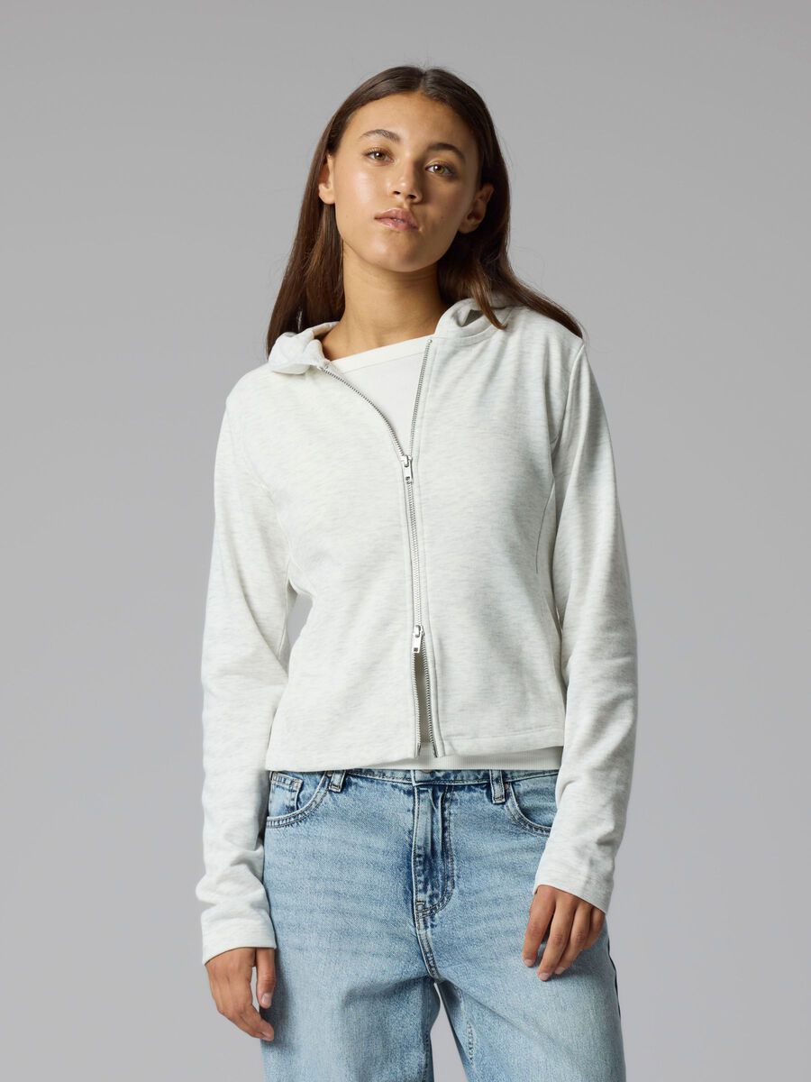 Product carousel image 1 HOODED CARDIGAN, Light Grey Melange