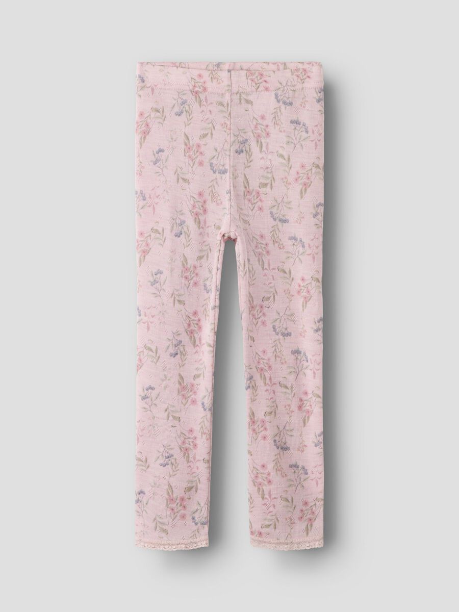 Carousel image 1 MERINOULL LEGGINGS, Violet Ice