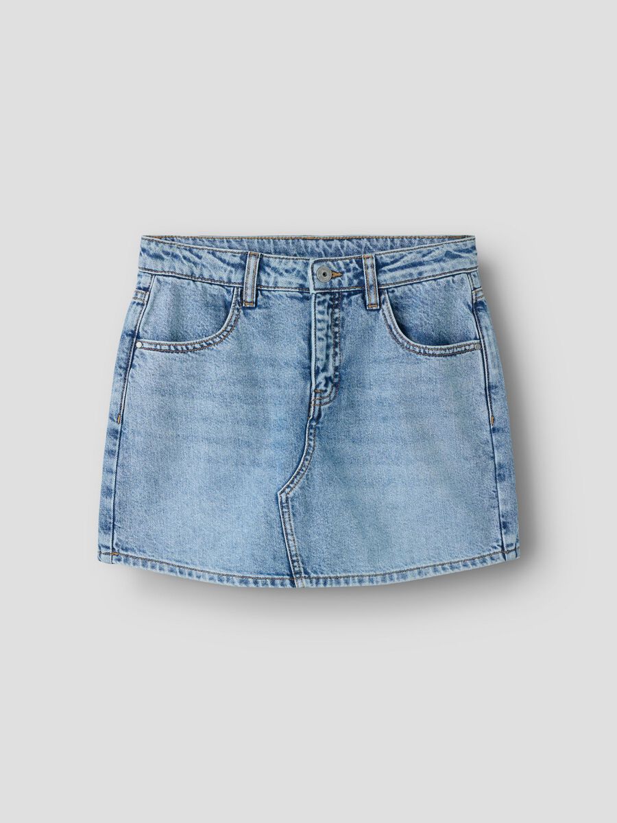 Carousel image 1 REGULAR DENIM SKORT, Medium Blue Denim