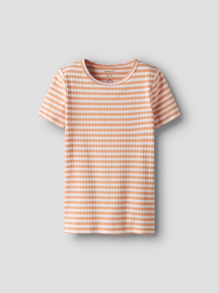 name it SLIM FIT T-SHIRT, Orange Chiffon, highres - 13231025_OrangeChiffon_1218809_003.jpg
