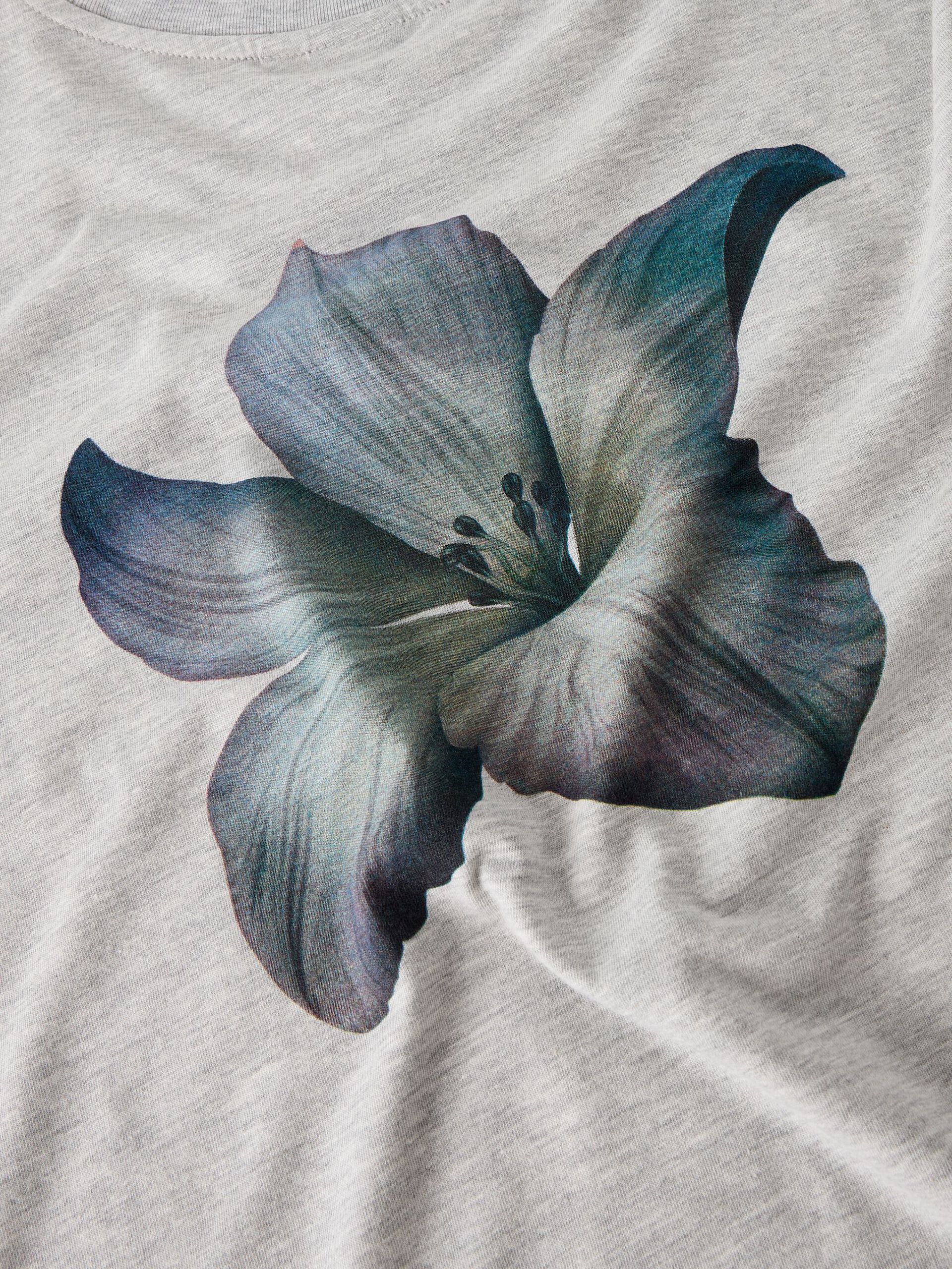 Carousel image - CORTE HOLGADO CAMISETA, Light Grey Melange | 4