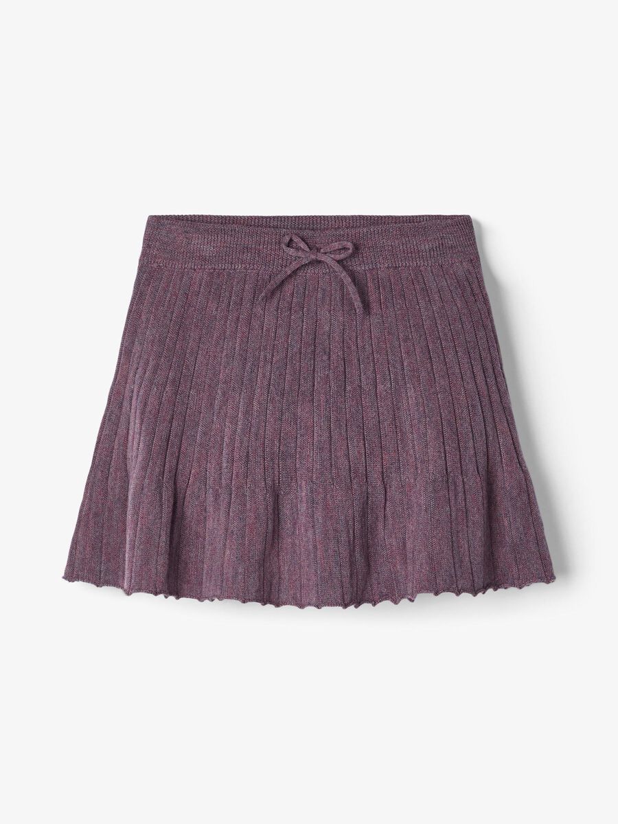 Name it RIB KNITTED WOOL SKIRT, Black Plum, highres - 13161911_BlackPlum_003.jpg