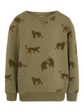 Name it LEOPARDAPPLIKATION SWEATSHIRT, Ivy Green, highres - 13171906_IvyGreen_001.jpg