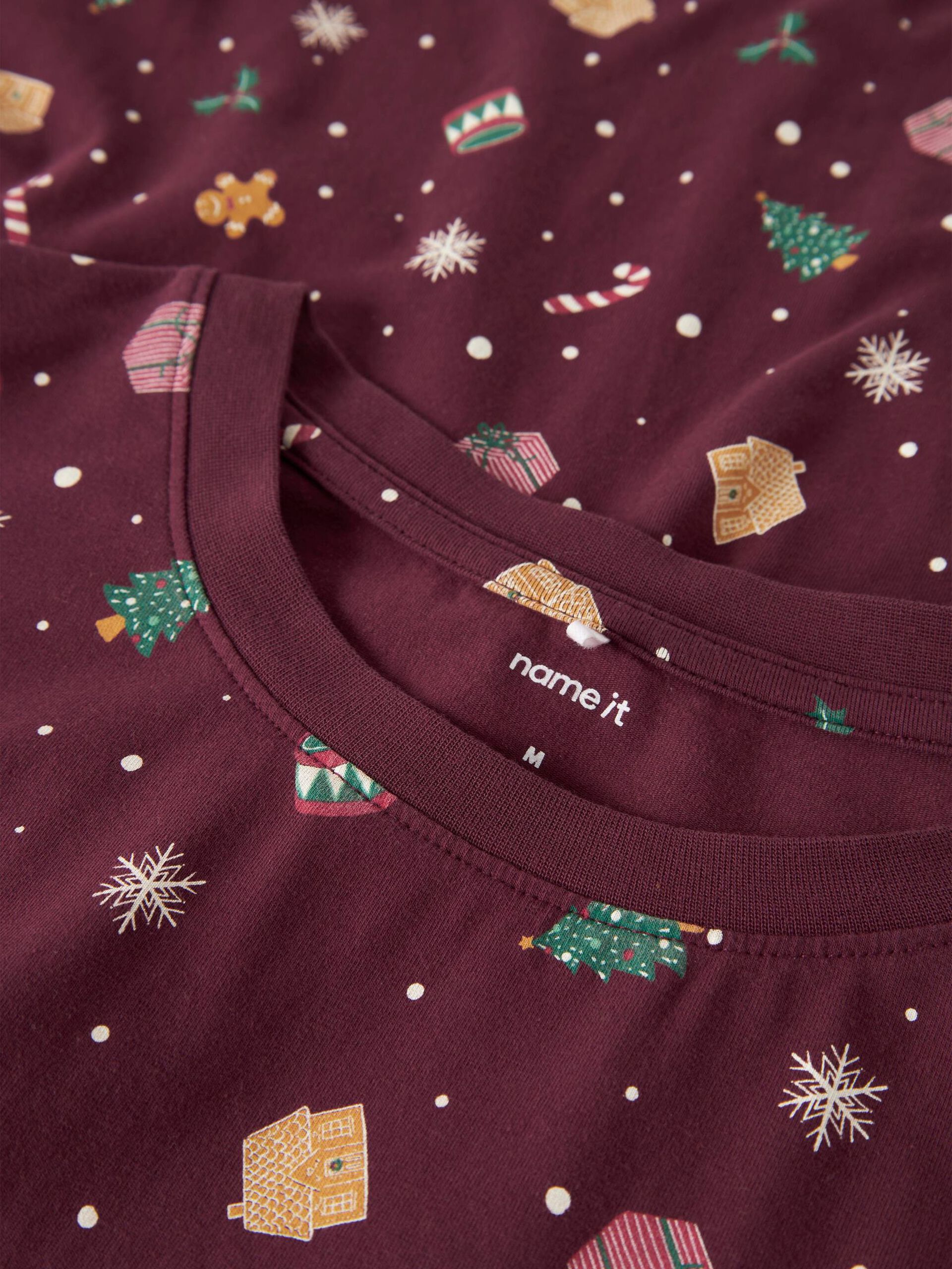 Carousel image - CHRISTMAS ADULT NIGHTSET, Burgundy | 3