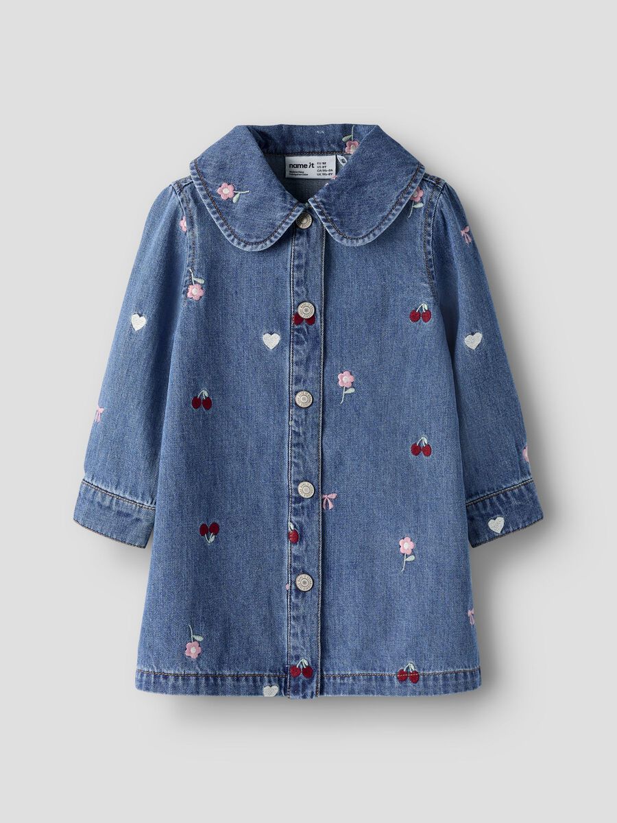 Product carousel image - REGULAR FIT DENIM DRESS, Medium Blue Denim | 1