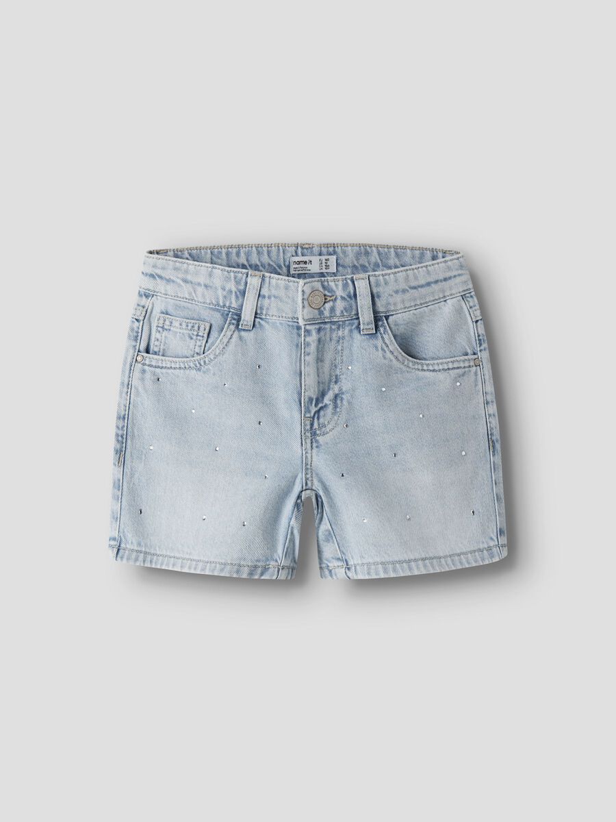 Carousel image - REGULAR FIT DENIM SHORTS, Light Blue Denim | 1