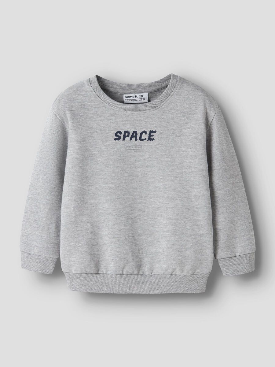 Product carousel image - REGULAR FIT SWEATSHIRT, Grey Melange | 1