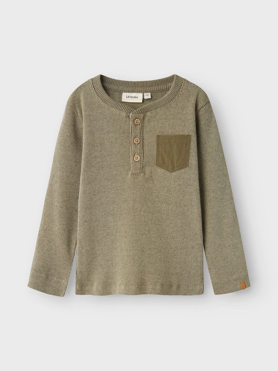 Name it EN COTON BIOLOGIQUE TOP, Moss Gray, highres - 13238818_MossGray_003.jpg