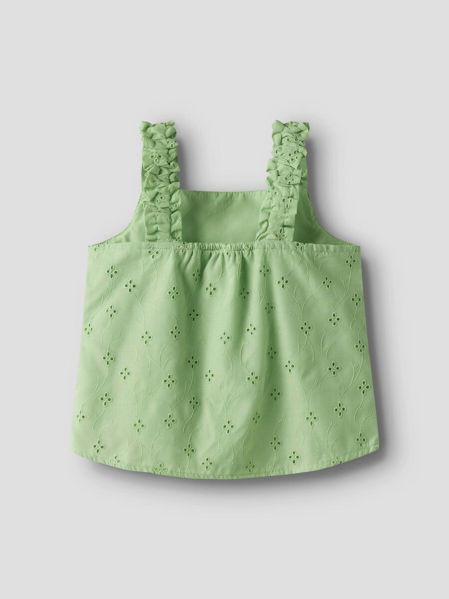 name it BRODERIE ANGLAISE STRAP TOP, Arcadian Green, highres - 13240627_ArcadianGreen_002.jpg