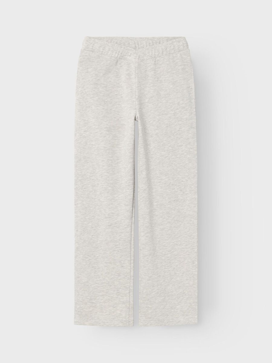 Name it LOW WAIST WIDE LEG SWEATPANTS, Light Grey Melange, highres - 13228868_LightGreyMelange_003.jpg