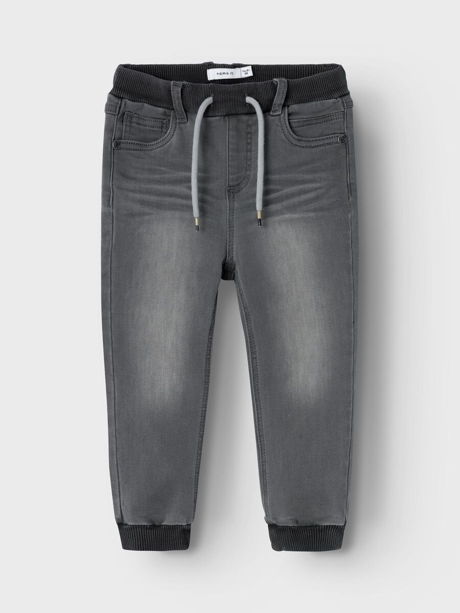 name it FLEECE ROUND FIT JEANS, Medium Grey Denim, highres - 13232550_MediumGreyDenim_003.jpg