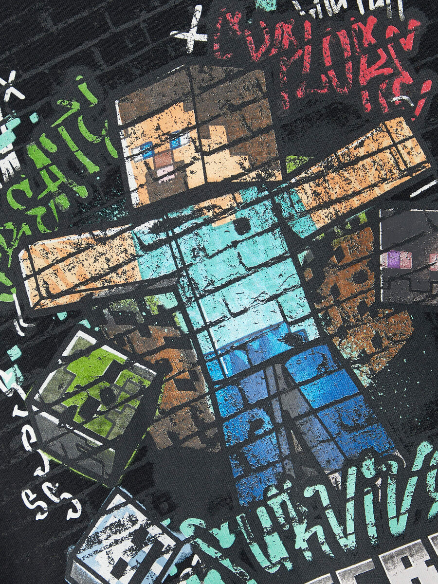 Carousel image - &Agrave; MOTIF MINECRAFT SWEAT-SHIRT, Black | 3