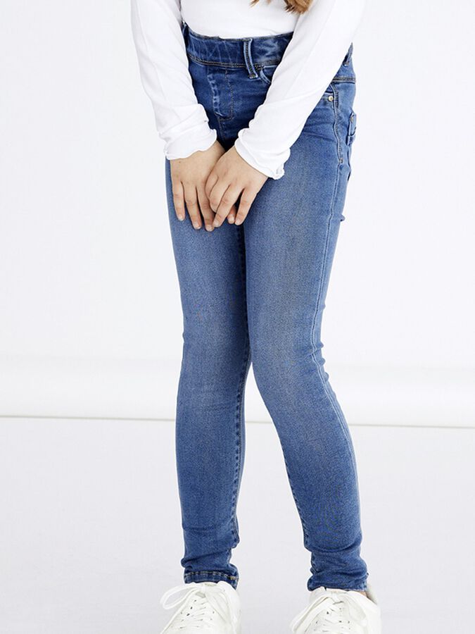 Sælger Ledsager Pak at lægge SUPER SOFT DENIM LEGGINGS (Blue) from name it kids | Name it®