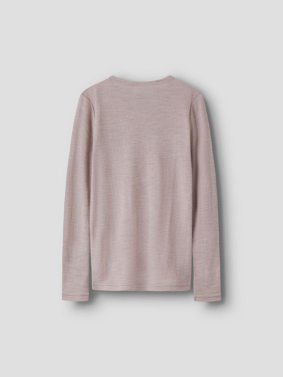 Carousel image 3 MERINO WOOL T-SHIRT, Violet Ice
