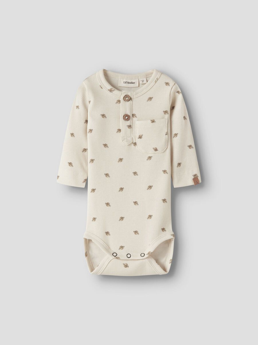 Product carousel image 2 LANGE MOUWEN ROMPER, Turtledove