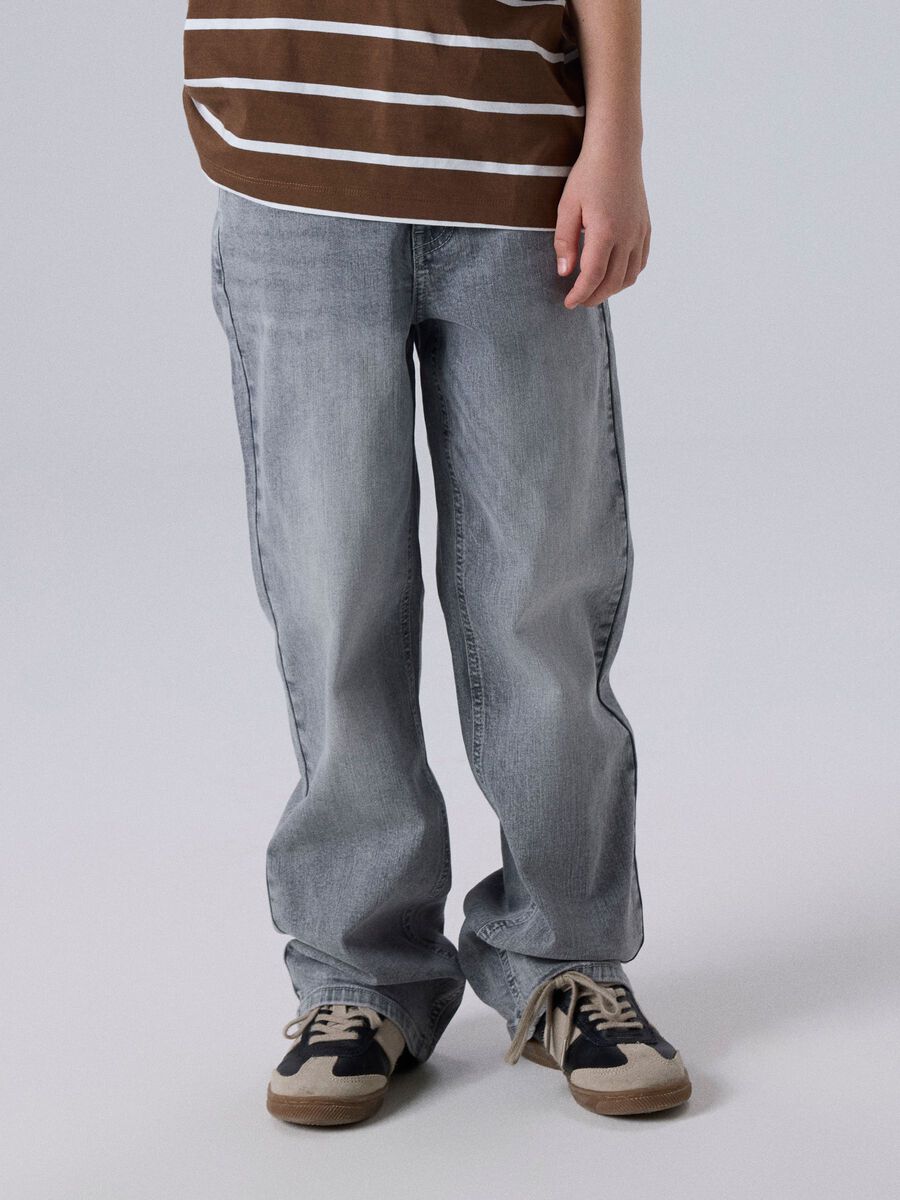 Product carousel image 1 STRAIGHT FIT JEANS, Medium Grey Denim