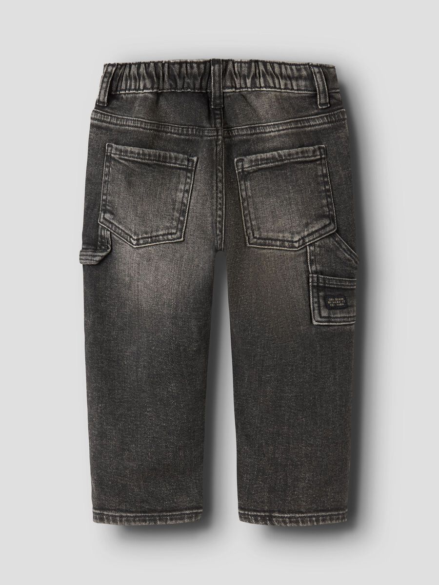 Carousel image 4 TAPERED FIT JEANS, Brown Denim