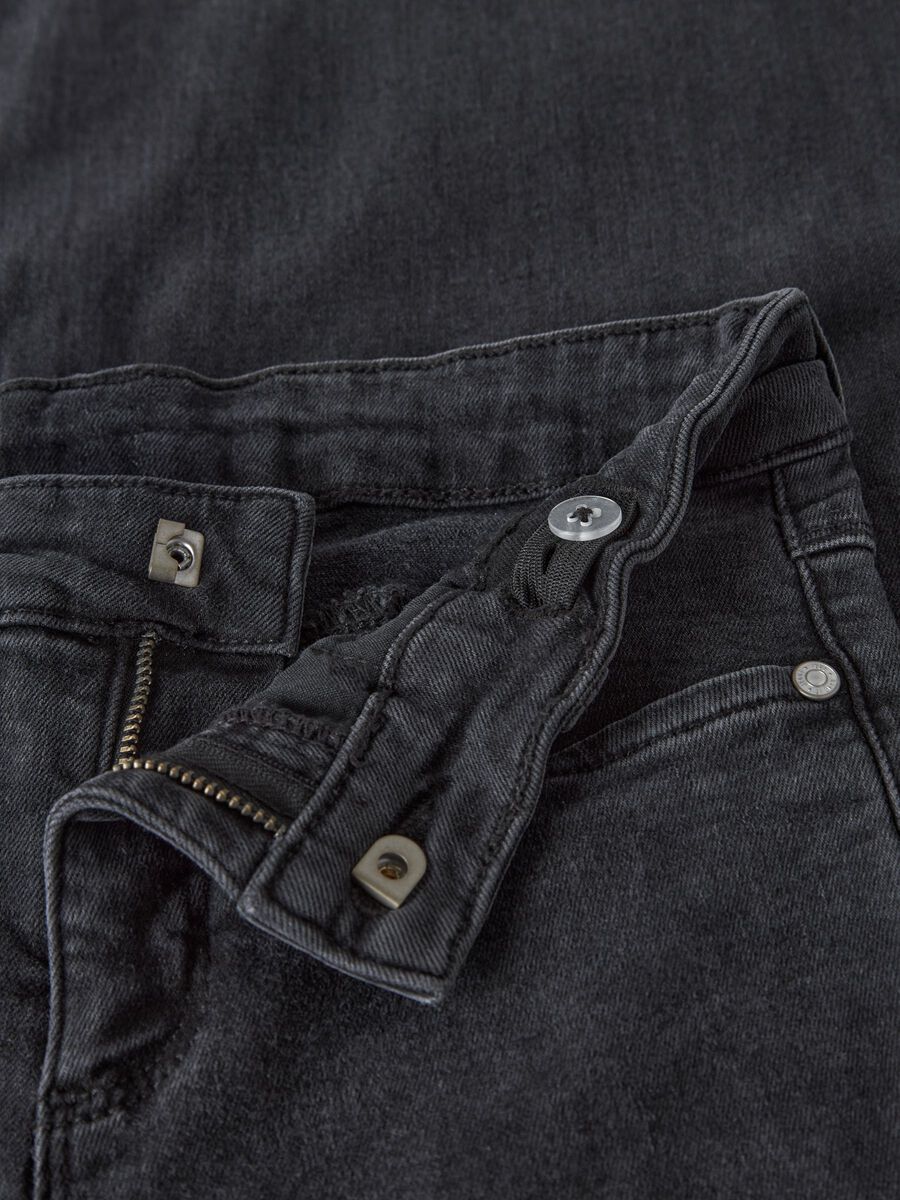 Carousel image - JAMBE EXTRA LARGE JEAN, Black Denim | 5