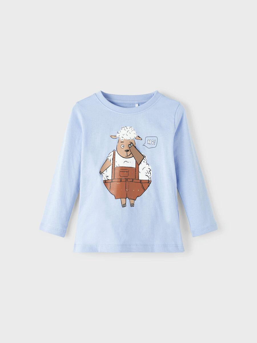 Name it PRINTET LANGÆRMET T-SHIRT, Serenity, highres - 13206767_Serenity_003.jpg