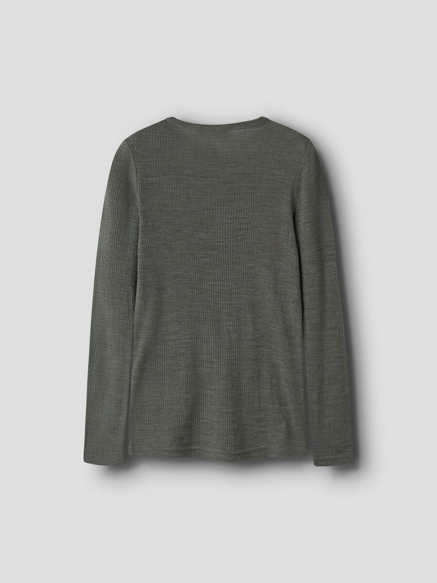 Carousel image 2 MERINO WOOL T-SHIRT, Mulled Basil