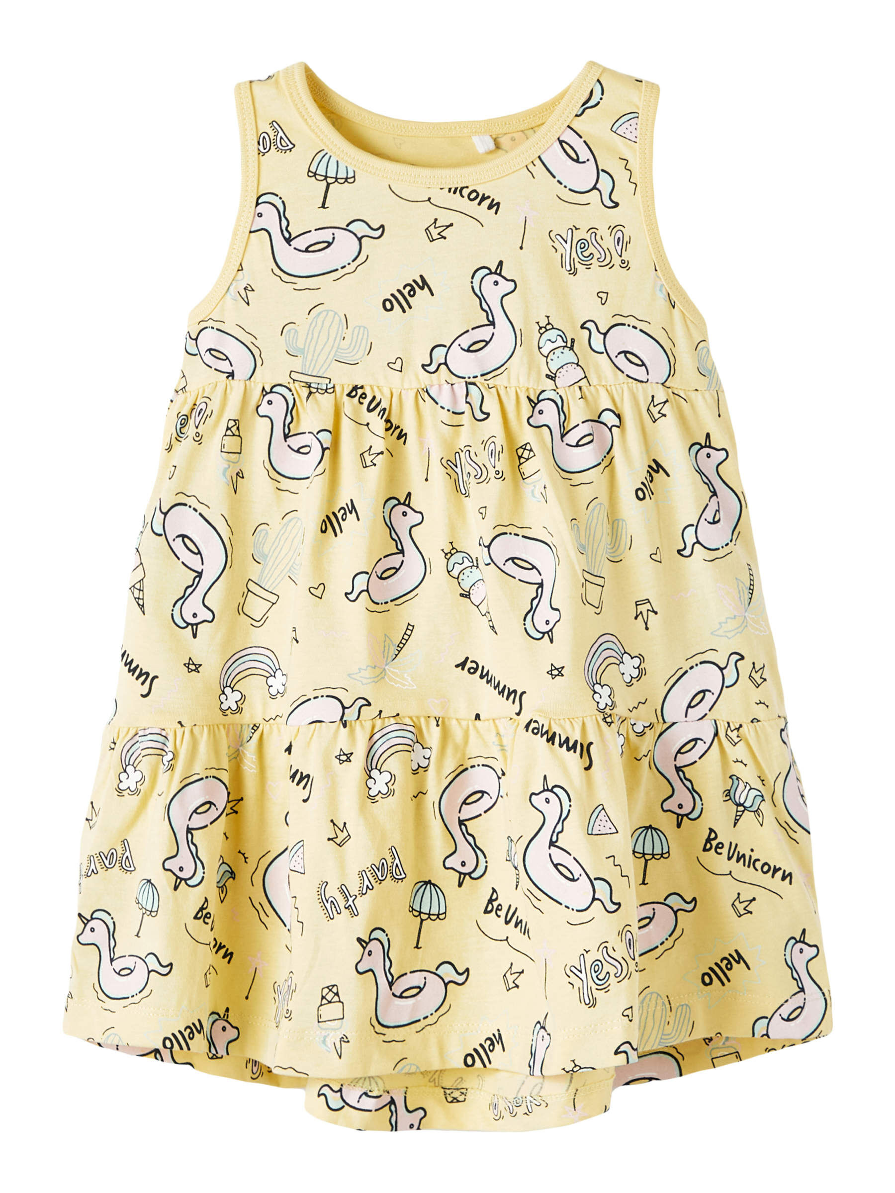 Name It NITVIGGAFIX SPENCER Sweatkleid mit Alloverprint Herzen oder Streifen 