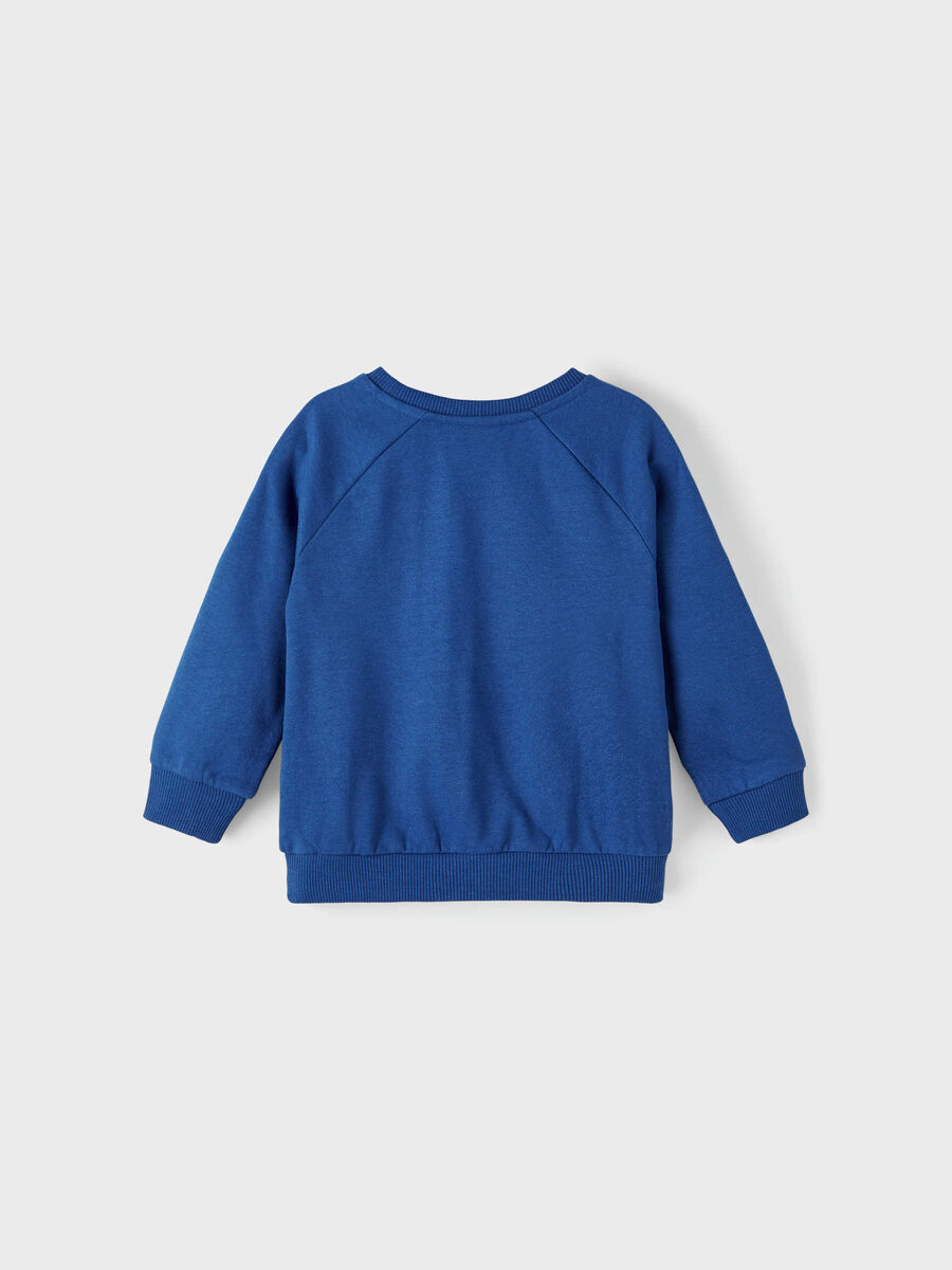 Carousel image - BOX FIT SWEATSHIRT, Mazarine Blue | 3
