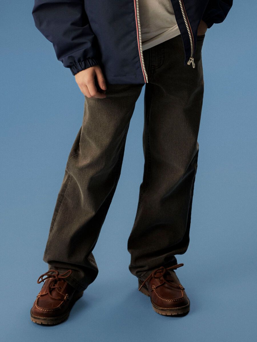 Carousel image - STRAIGHT LEG JEANS, Medium Grey Denim | 2