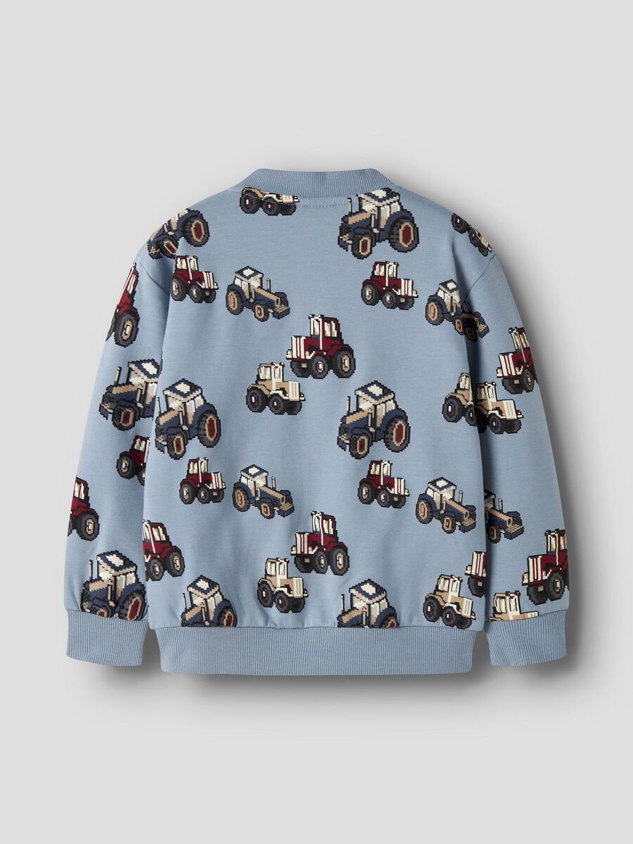 Carousel image 2 SWEAT CARDIGAN, Ashley Blue