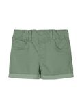 Name it STRETCHY COTTON TWILL SHORTS, Hedge Green, highres - 13187869_HedgeGreen_001.jpg