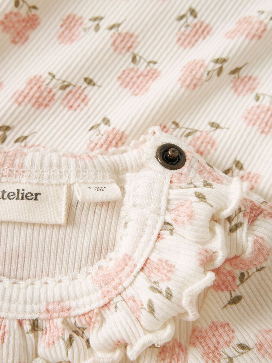 Carousel image - LONG SLEEVED ROMPER, Coconut Milk | 3