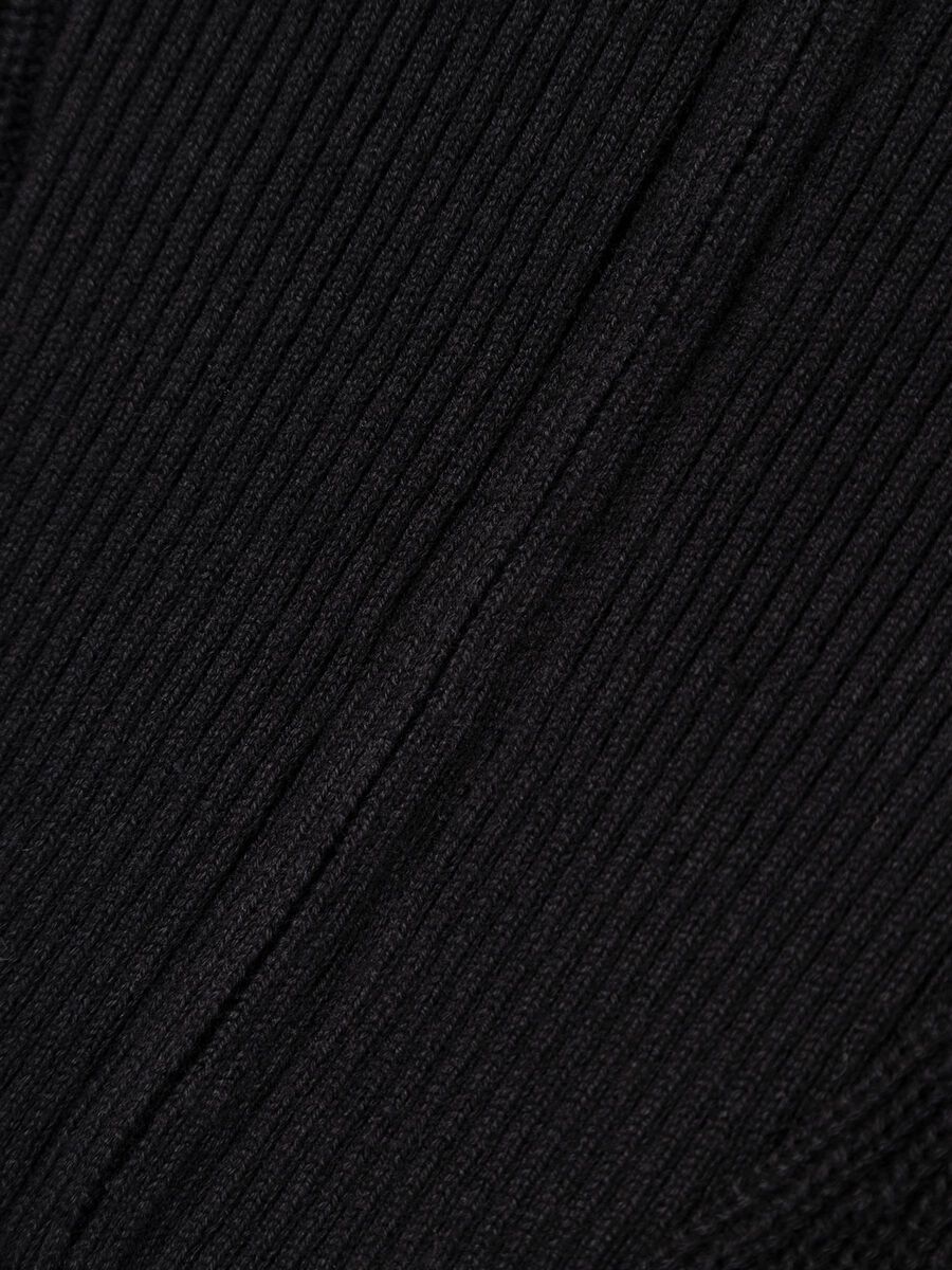 Carousel image 5 SEMI-ZIPP&Eacute; PULL EN MAILLE, Black