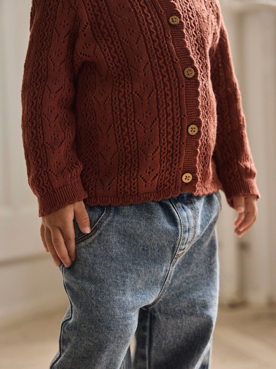Product carousel image - KNITTED CARDIGAN, Maple Syrup | 1