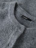 Product image thumbnail - REGULAR FIT KNITTED CARDIGAN, Grey Melange | 3