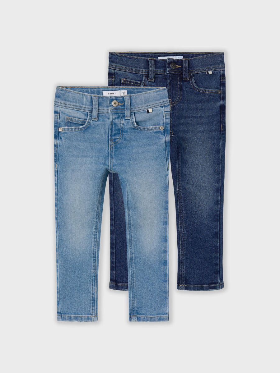 name it 2 PACK X SLIM JEANS, Dark Blue Denim, highres - 13229836_DarkBlueDenim_1104495_003.jpg