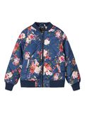 Name it MATELASSÉ IMPRIMÉ FLEURI VESTE BOMBER, Dark Sapphire, highres - 13173038_DarkSapphire_001.jpg