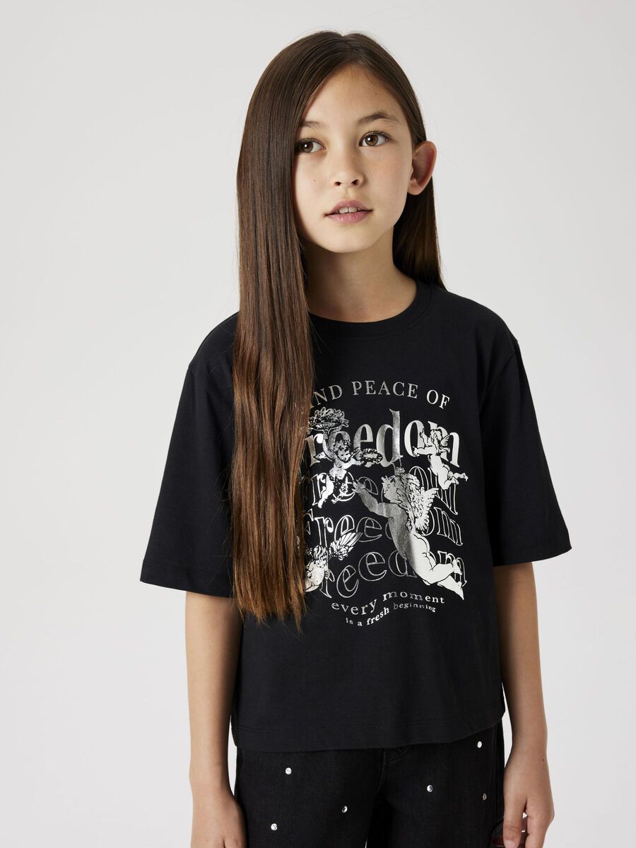 name it REGULAR FIT T-SHIRT, Black, highres - 13236161_Black_008.jpg