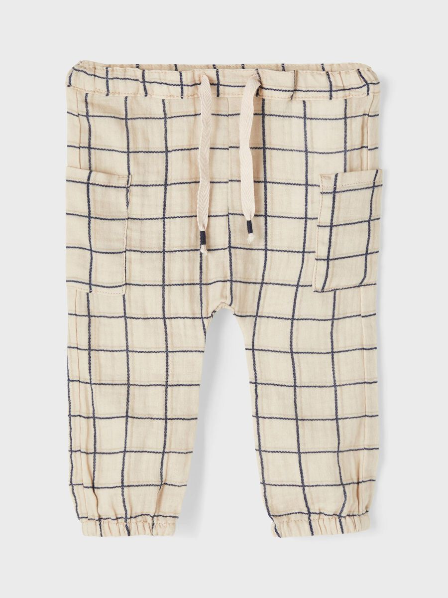 Name it CHECKED TROUSERS, Oatmeal, highres - 13190009_Oatmeal_003.jpg