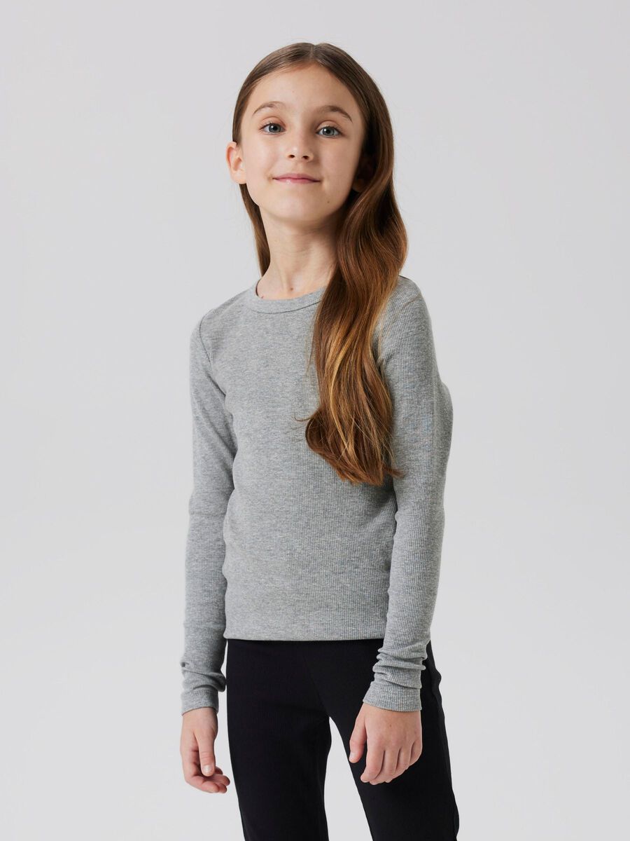 name it REGULAR FIT OBERTEIL MIT LANGEN ÄRMELN, Grey Melange, highres - 13234729_GreyMelange_008.jpg