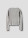 Product image thumbnail - LONG SLEEVED KNITTED CARDIGAN, Light Grey Melange | 4