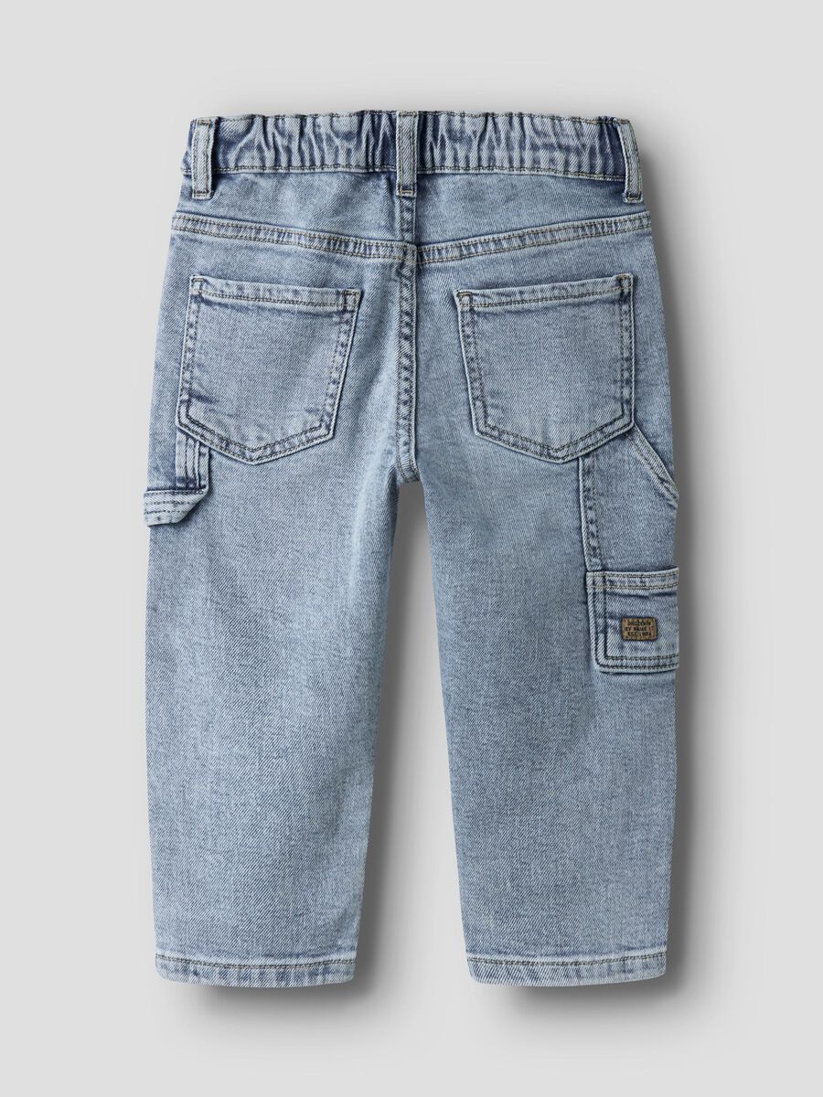 Carousel image 4 TAPERED FIT JEANS, Light Blue Denim