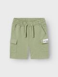 Product image thumbnail - LOOSE FIT SWEAT SHORTS, Oil Green | 1