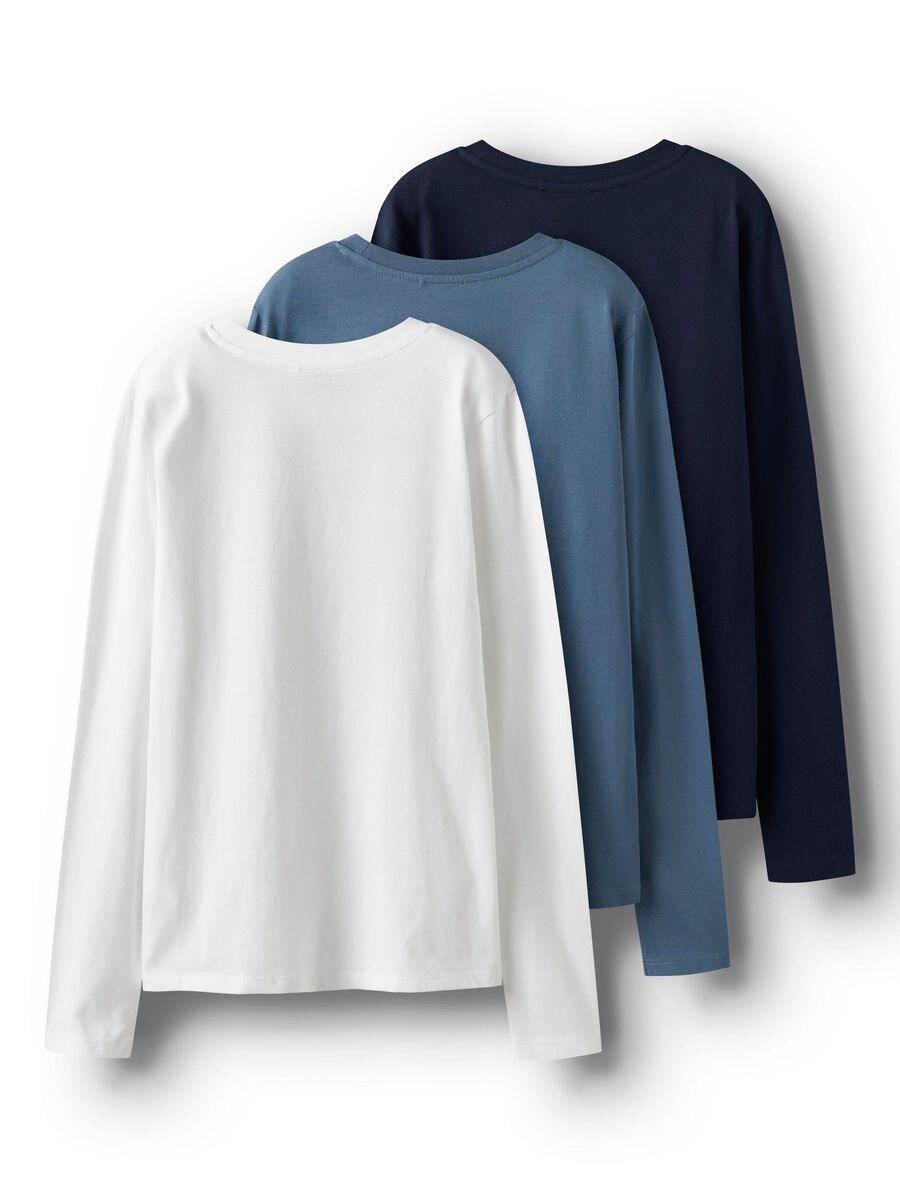 Carousel image 4 3 PACK LONG SLEEVED T-SHIRT, Navy Blazer