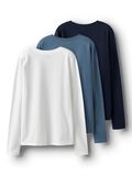 Product image thumbnail 4 3 PACK LONG SLEEVED T-SHIRT, Navy Blazer