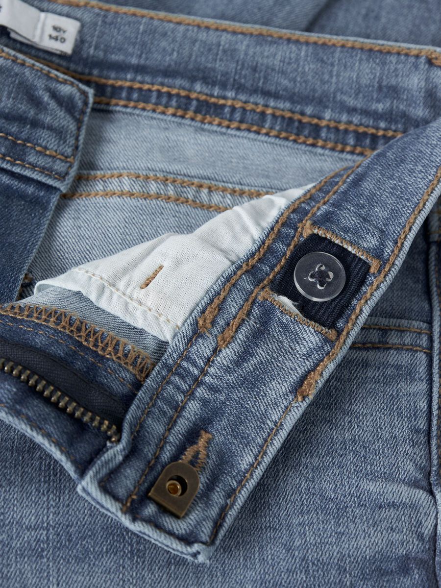Carousel image 5 SLIM FIT JEANS, Medium Blue Denim