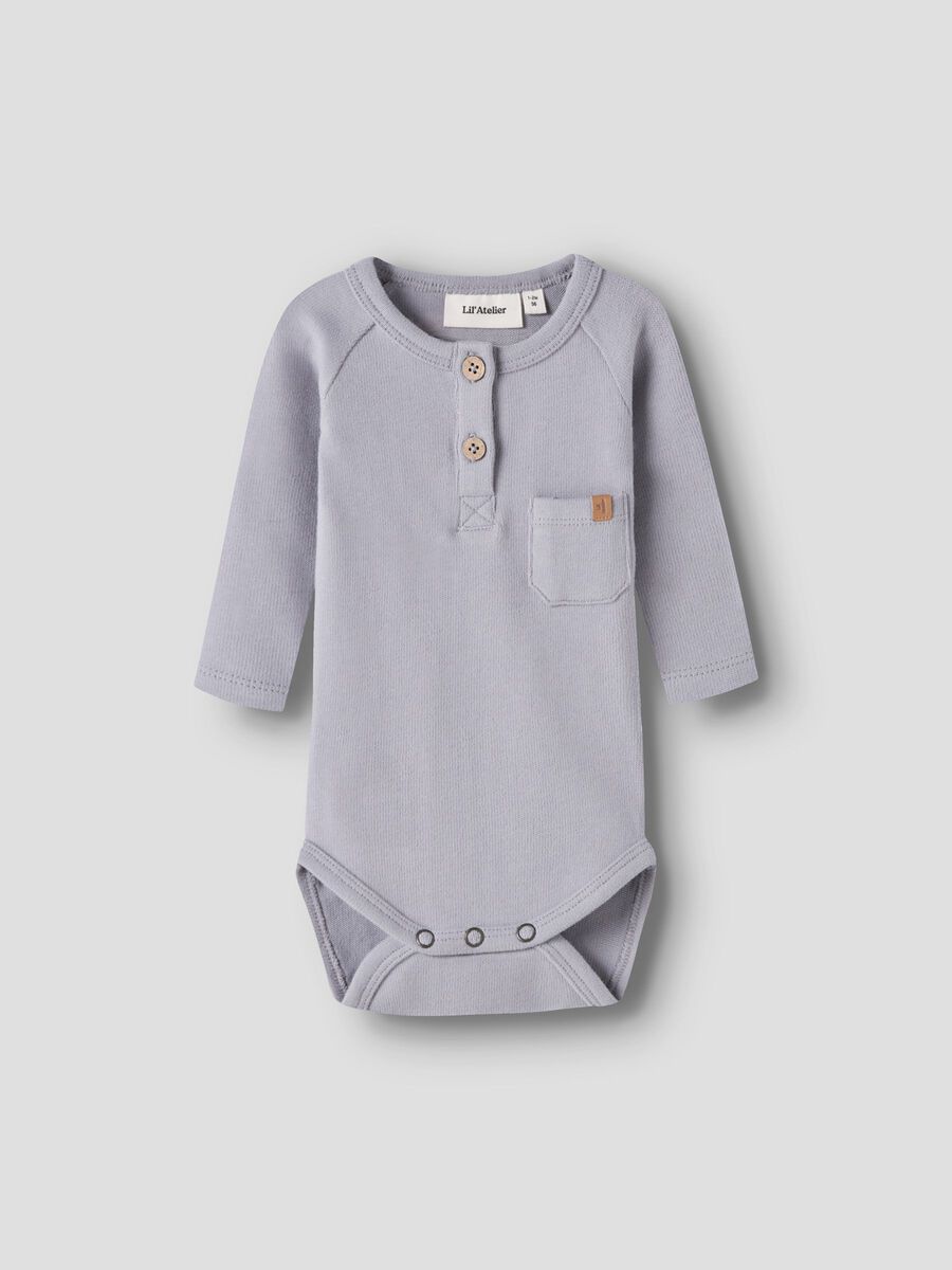 Product carousel image 1 ORGANIC COTTON ROMPER, Sleet